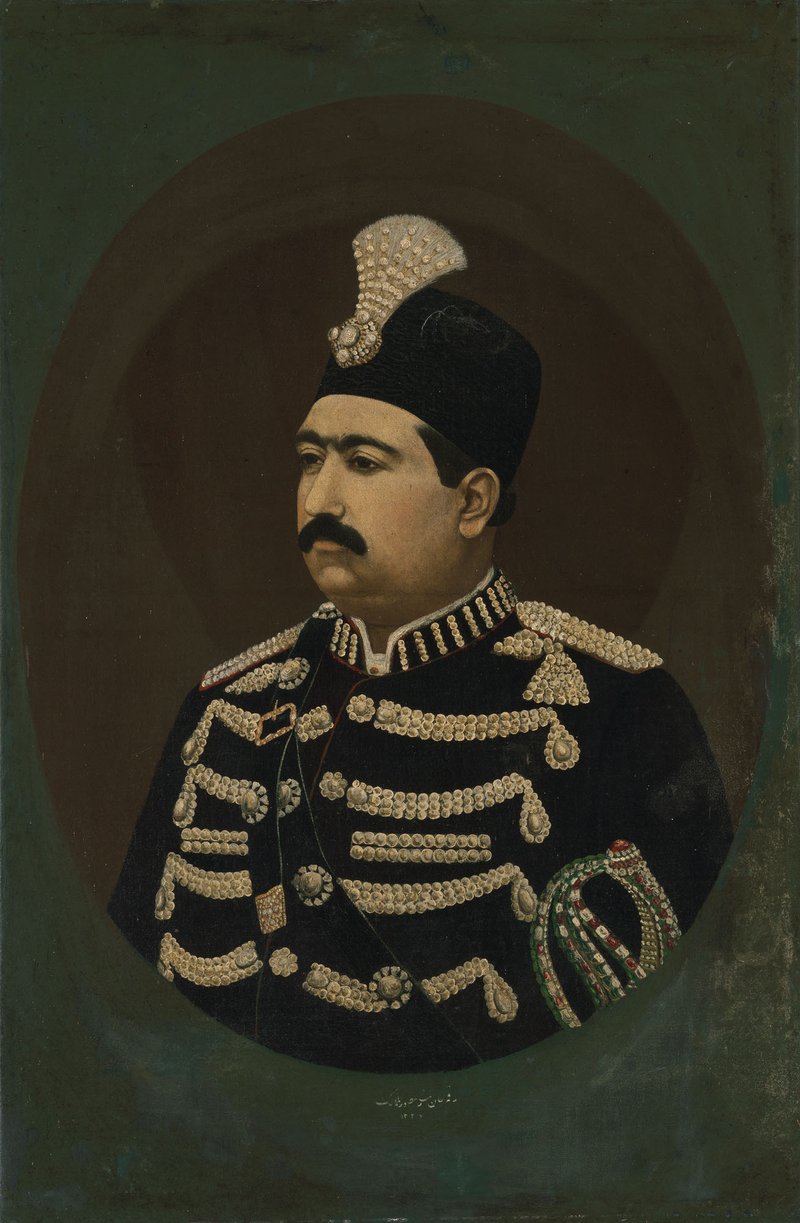 Mansur Al-Malek, A Portrait of Muhammad Ali Shah Qajar, 1909