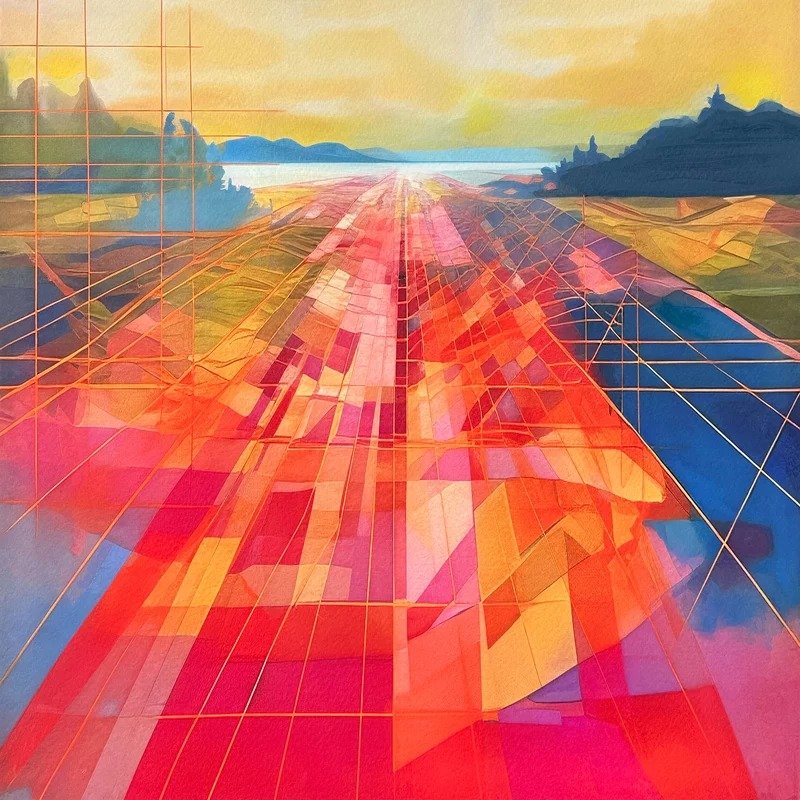 Abol Bahadori, Chroma Fields, 2023