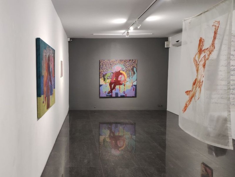 Optimistic Over Idiocy, installation view
