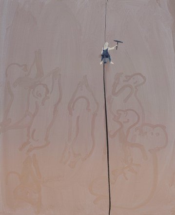 Tala Madani, Window Cleaner, 2024