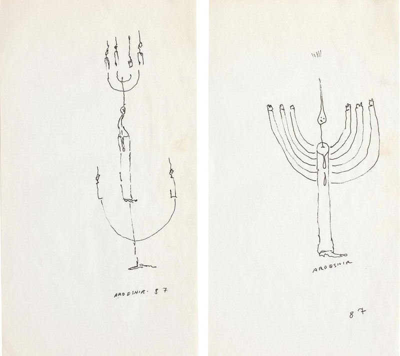 Ardeshir Mohassess, Menorahs, 1987