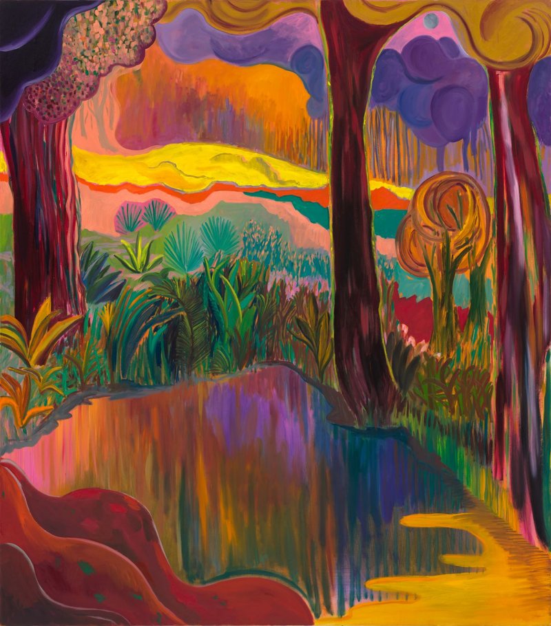 Shara Hughes, Radiant Yet Murky, 2022