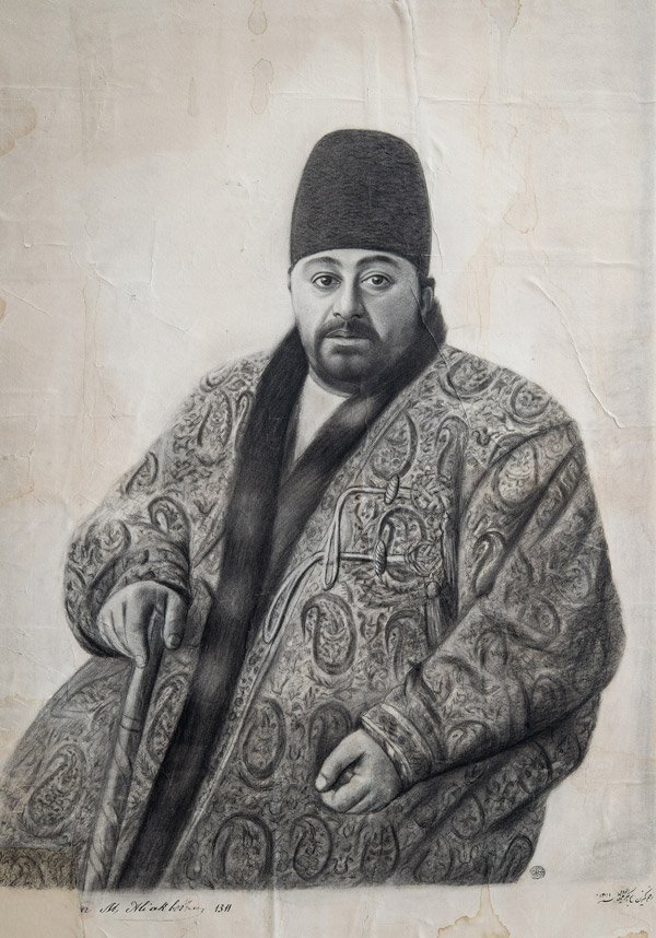 علیاکبر مزینالدوله، تکچهره میرزا عبدالوهاب خواجه نوری (نظام الملک)، 1272