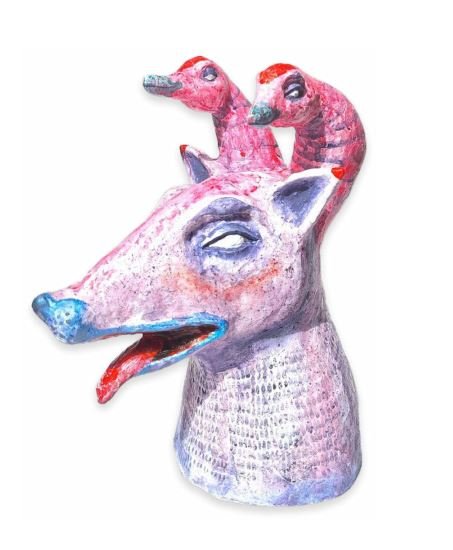Noushin Vedaei, The Fox and the Ducks, 2024