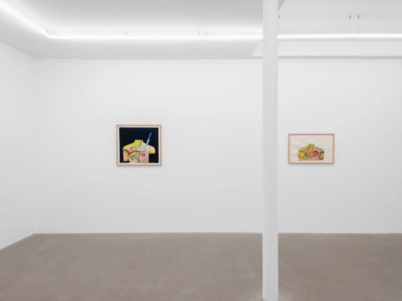 With My Back to the World, installation view