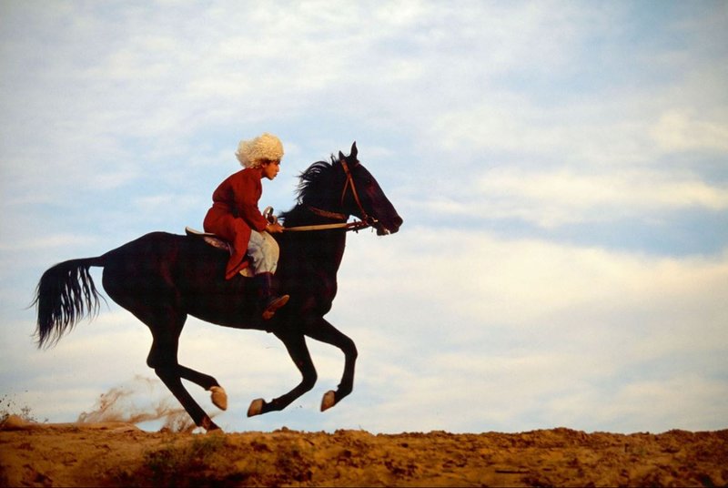Reza Deghati, Compagnons, Turkménistan, 1997