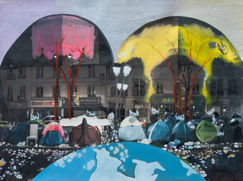 Rokni Haerizadeh, Where to? Wherever it chances, 2019