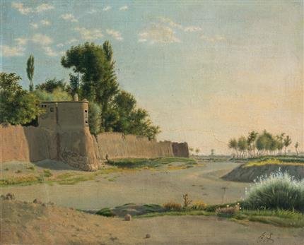 Ali Mohammad Heydarian, Landscape, 1970