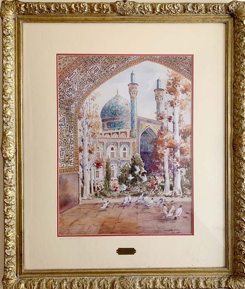Mansour Kaleghi, Pigeons in the Courtyard of the Mosque