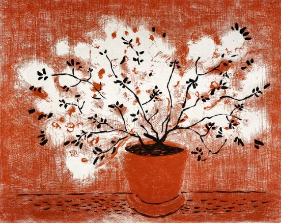 David Hockney, Red Wire Plant, 1998
