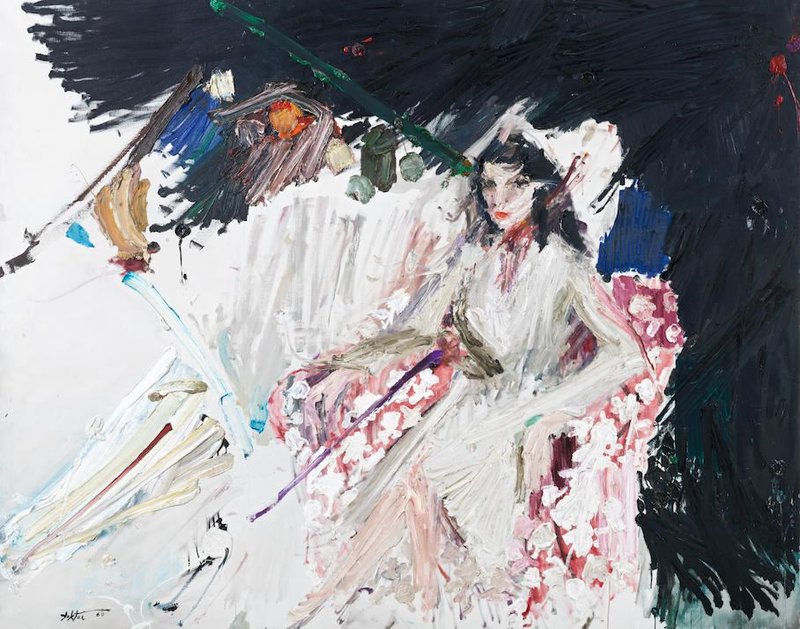 Manoucher Yektai, Portrait of Iris Clert, 1960