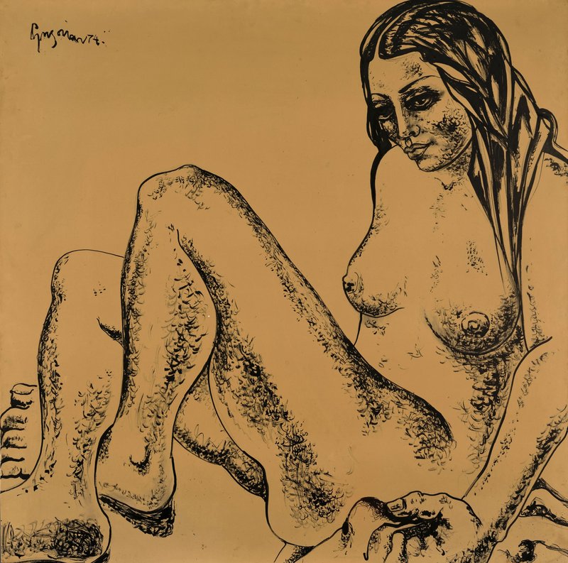 Marcos Grigorian, Seated Nude, 1974