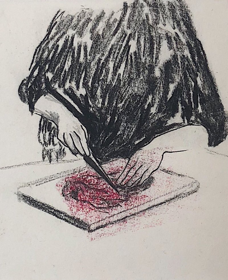 Khorshid Mirza Aghaie, Meat, 2020