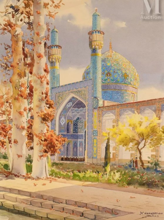 Yervand Nahapetian, Prayer at the Shah Mosque, Isfahan