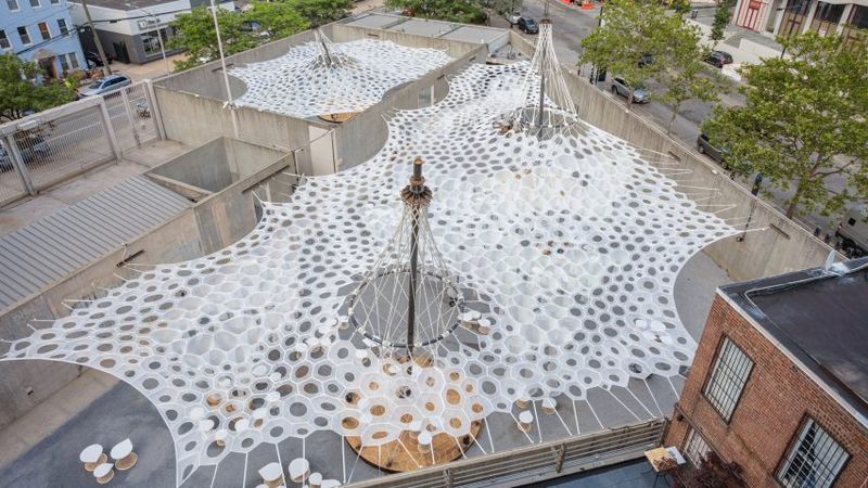 A Canopy Across MoMA PS1 Courtyard