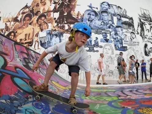 Sharks, skaters and smelters liven up Documenta 15