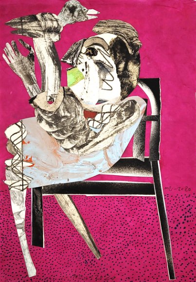 Mehrdad Jafari, Woman and Bird, 2020