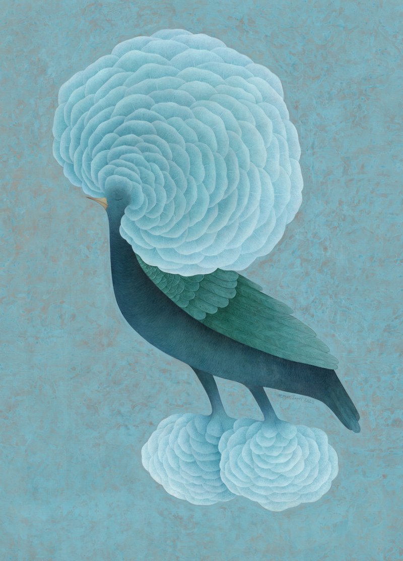 Maryam Lamei, I Am Like a Dove Flying in Your Sky, 2023