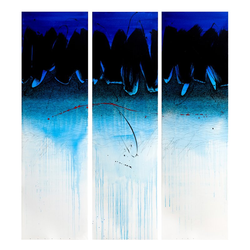 Golnaz Fathi, All Fades Away in Blue, 2021