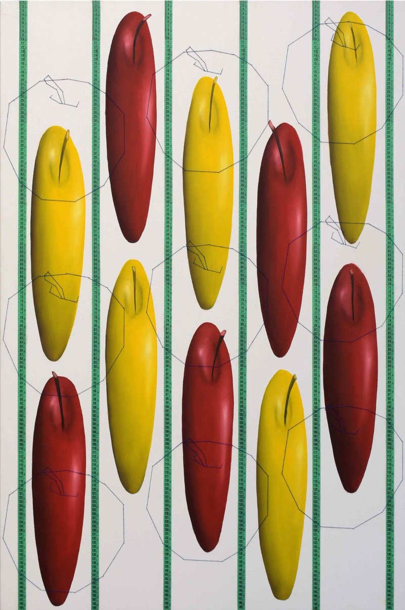 Ali Alemzadeh Ansari, Some Apples Missing X Dimension, 2021