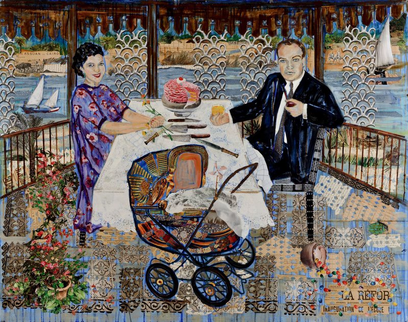 Parinaz Eleish, Portrait of the Artist in a Perambulator, 2025