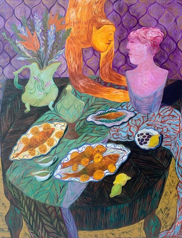 Rusudan Khizanishvili, The fish and the kiss, 2021