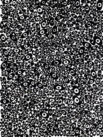 Charles Hossein Zenderoudi, Dominant White, 1971