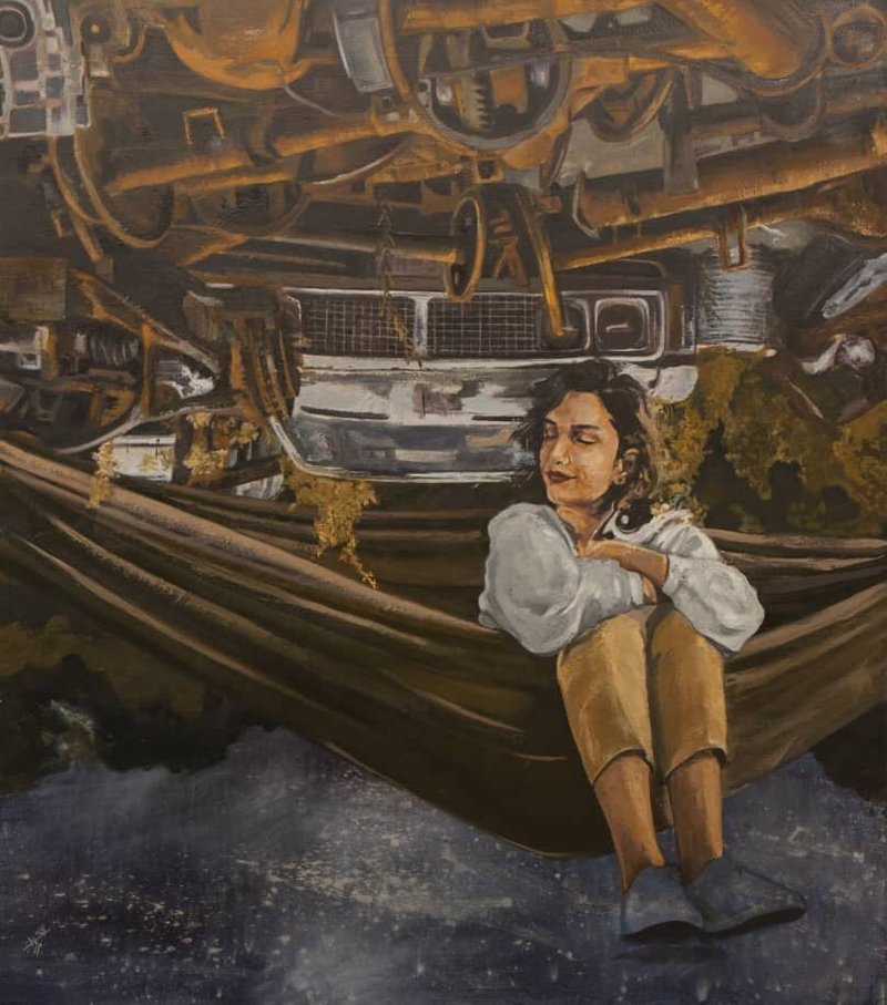 Ebrahim Barfarazi, The Only Person Who lives on Border, 2019