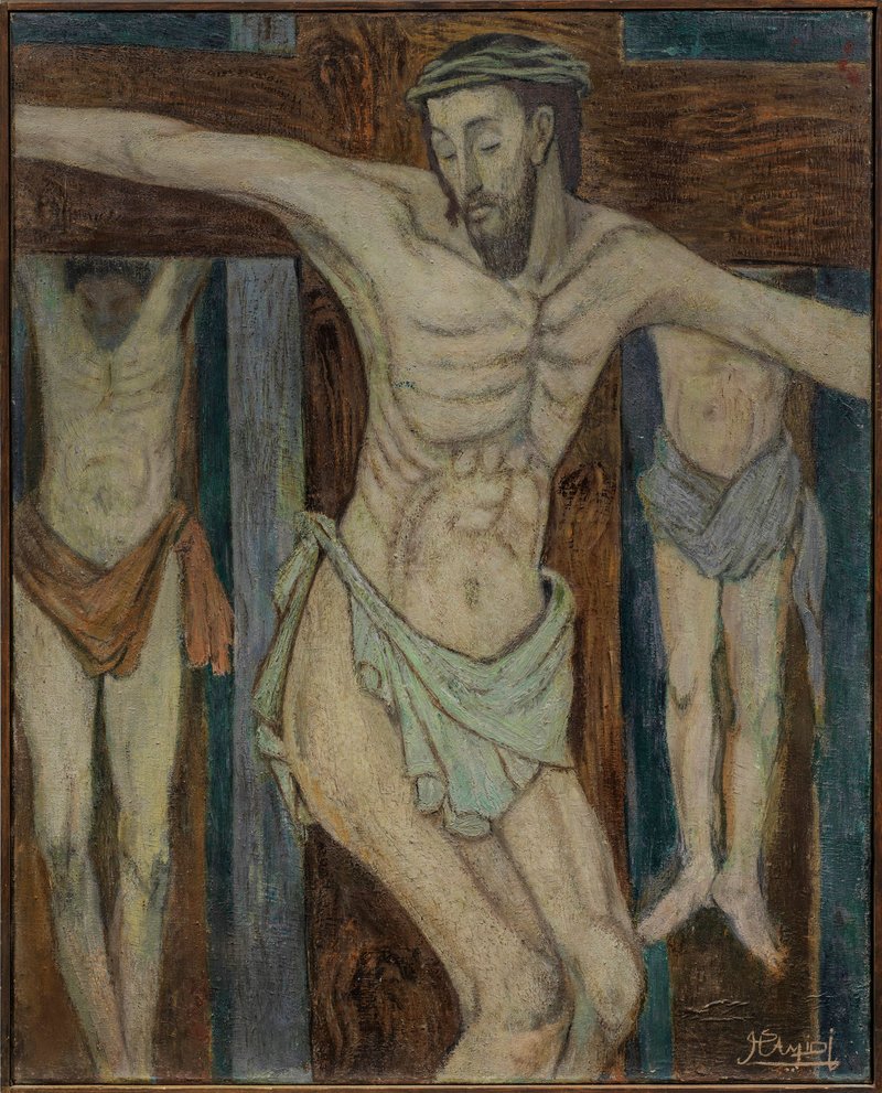 Javad Hamidi, Christus mit den beiden Schächern am Kreuz