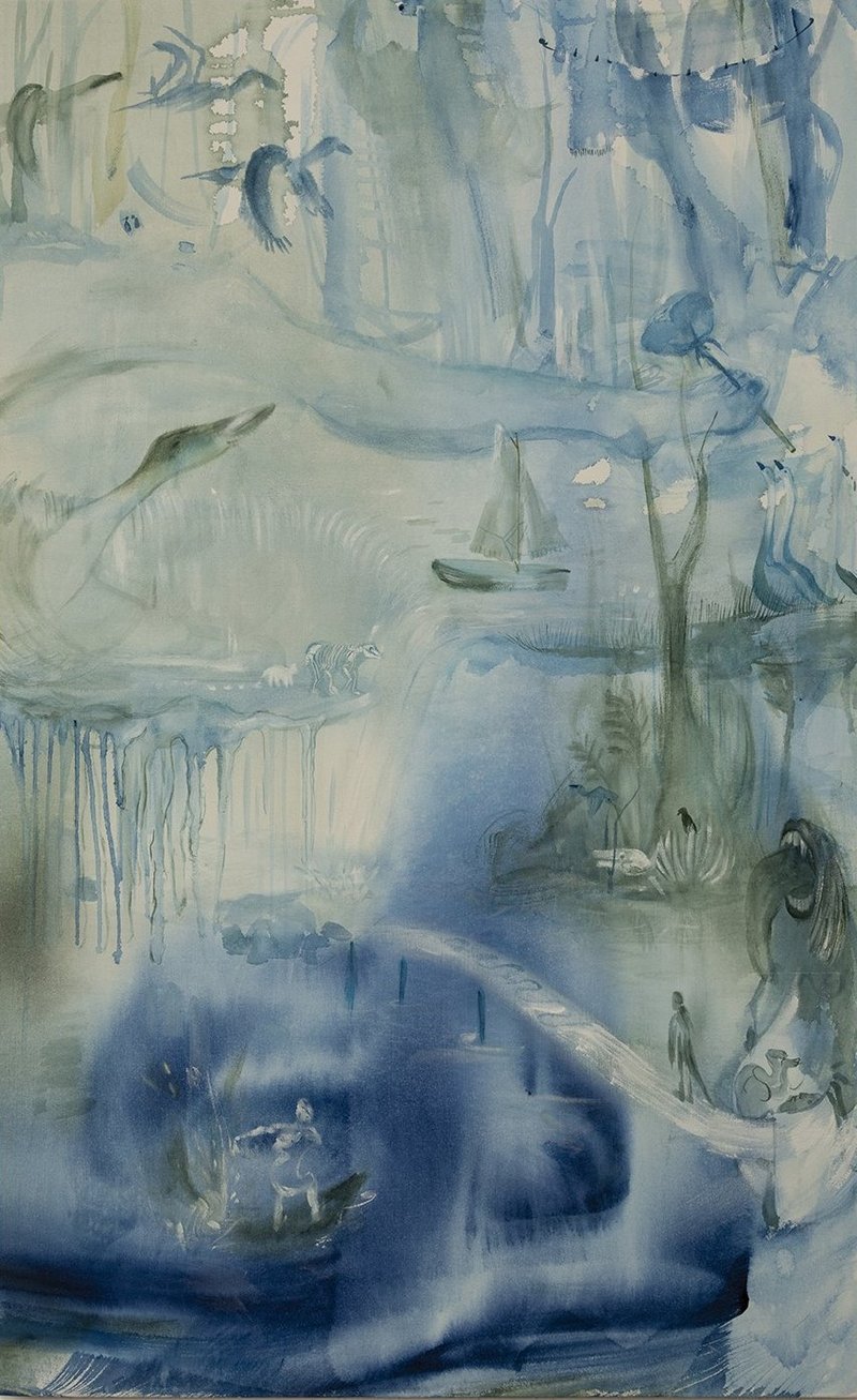 Saba Farhoudnia, Her Bridge to the Blue Rose, 2024