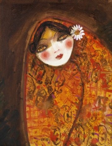 Nasser Ovissi, Portrait of Young Woman