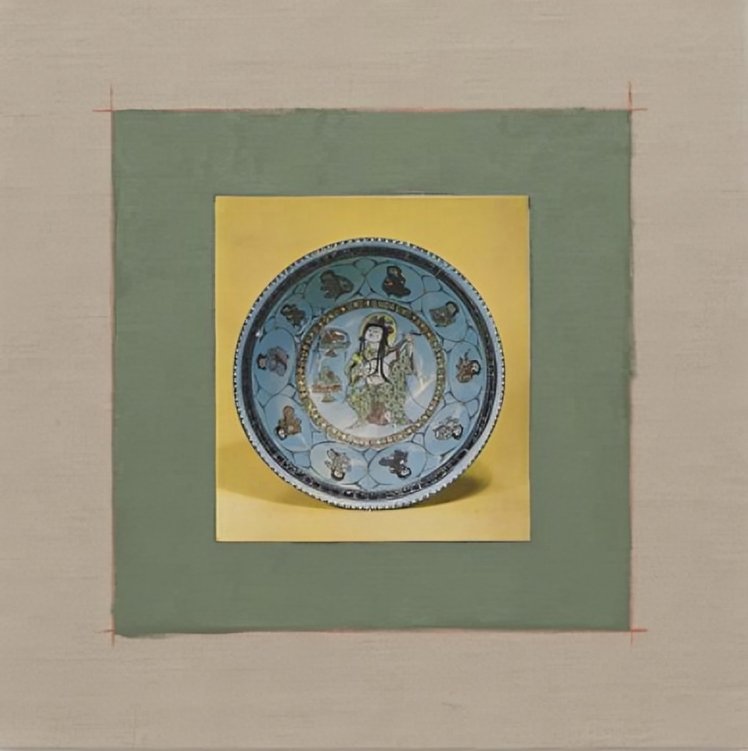 Kamrooz Aram, Variations on Turquoise Bowl, 2025