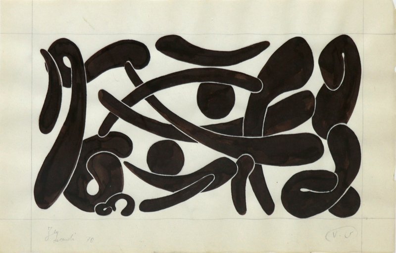 Charles Hossein Zenderoudi, Untitled, 1970
