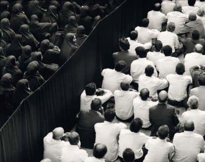 Shirin Neshat, Crowd from Back, Close Up, 2000
