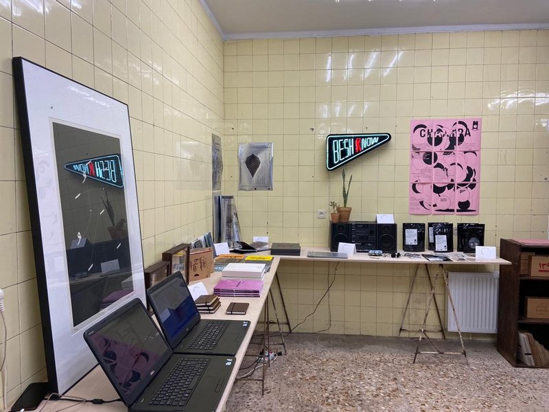 Installation view.