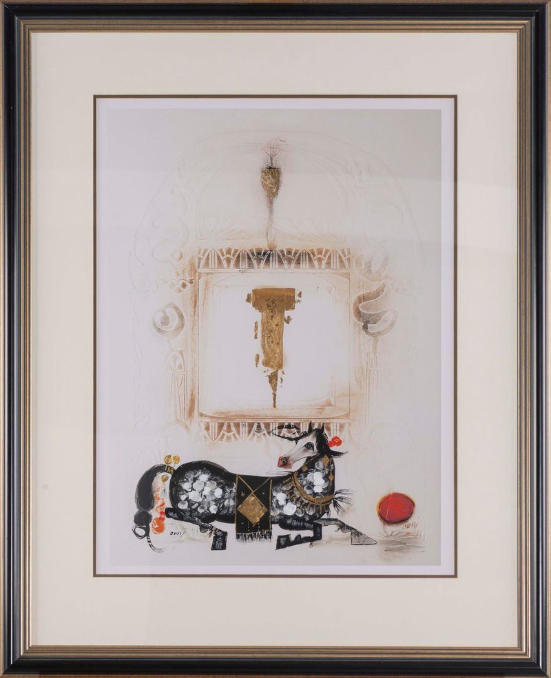 Nasser Ovissi, cheval couché