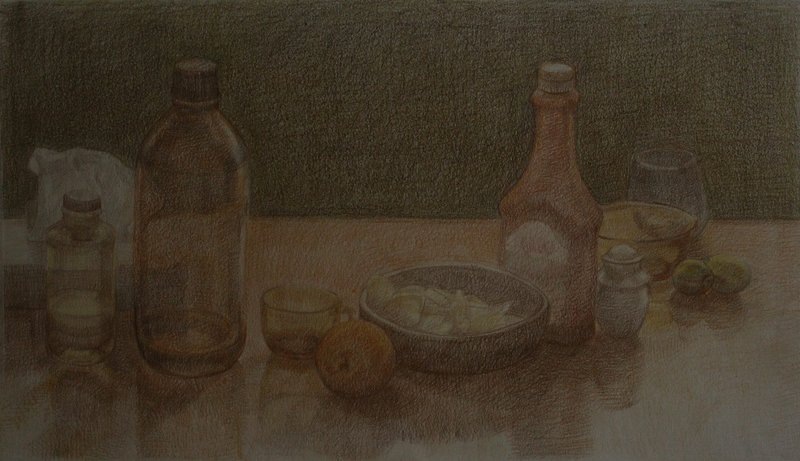 Neda Mirhosseini, Chips and Orange, 2021