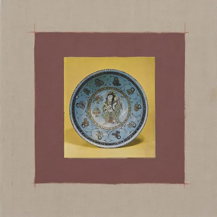 Kamrooz Aram, Variations on Turquoise Bowl, 2025