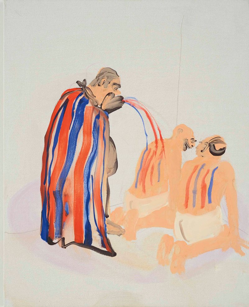 Tala Madani, Man In Cape, 2008
