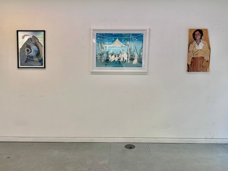 Crossing, installation view