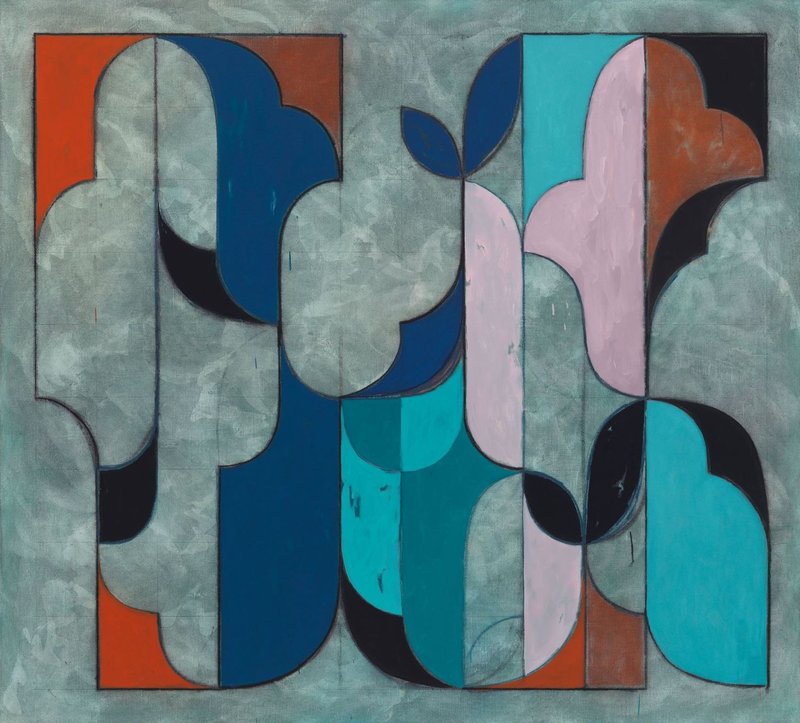 Kamrooz Aram, Untitled (Arabesque Composition), 2020