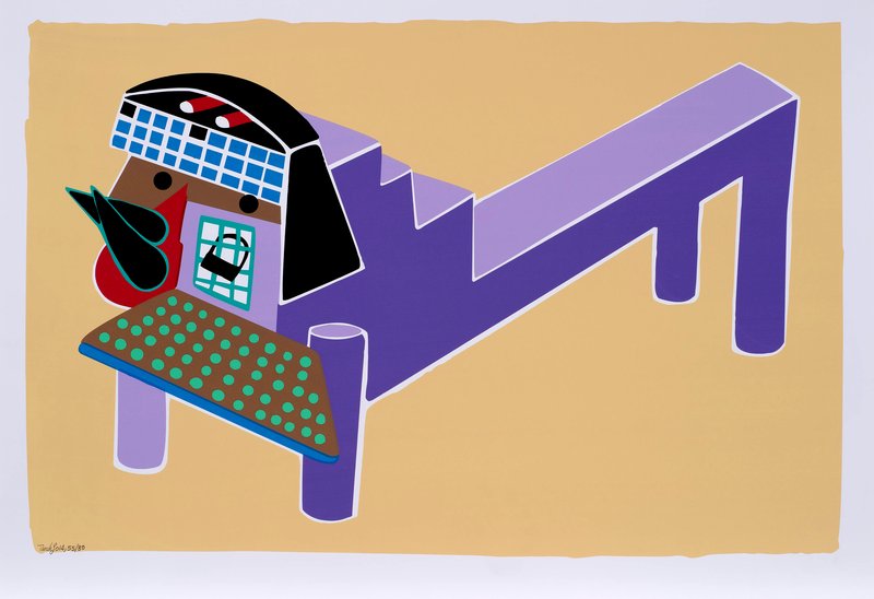 Parviz Tanavoli, Purple Lion, 2013