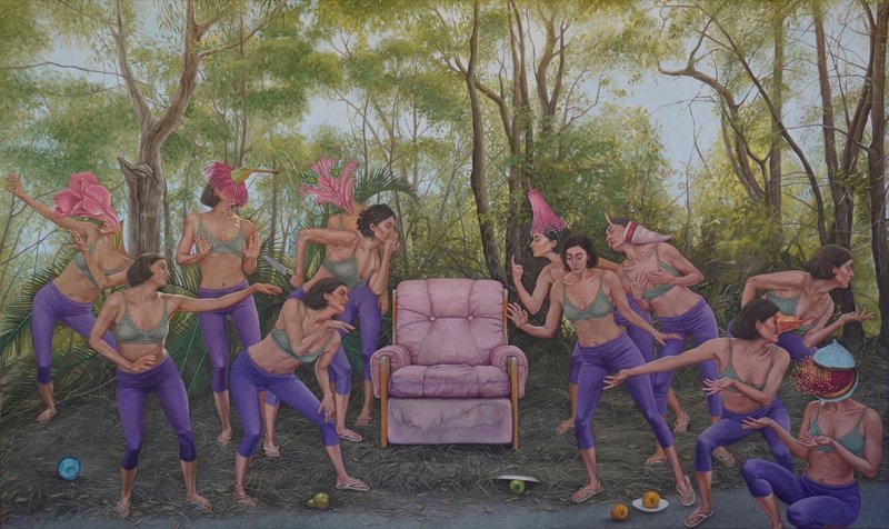 Nazila Jahangir, The Last Supper: A schizophrenic unconscious, 2023