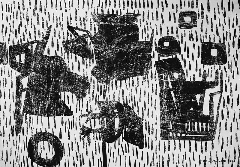 Shirin Arabi, Prayer for Rain, 2021