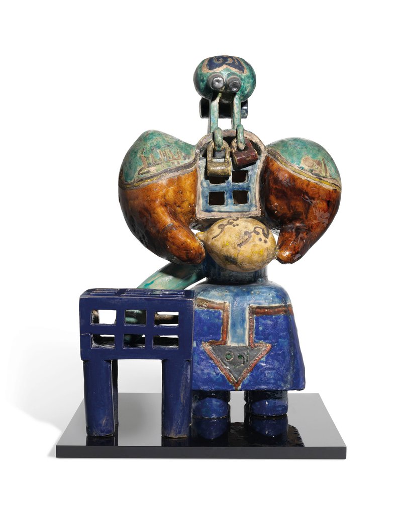 Parviz Tanavoli, Poet and Cage, 1966