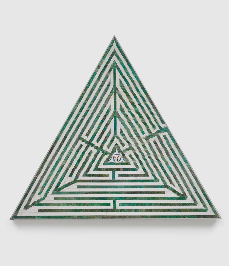 Monir Shahroudy Farmanfarmaian, Triangle Labyrinth, 2014