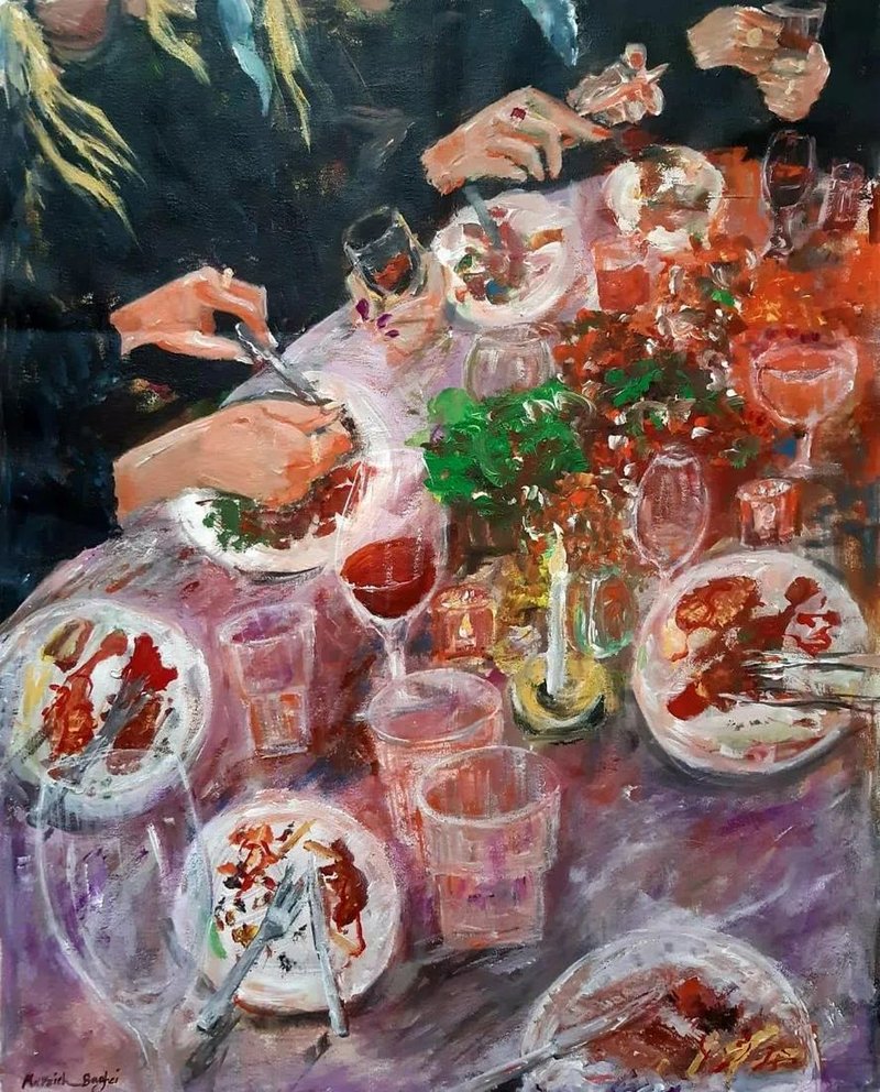 Marzieh Bagheri, Dinner, Tehran Paris, 03