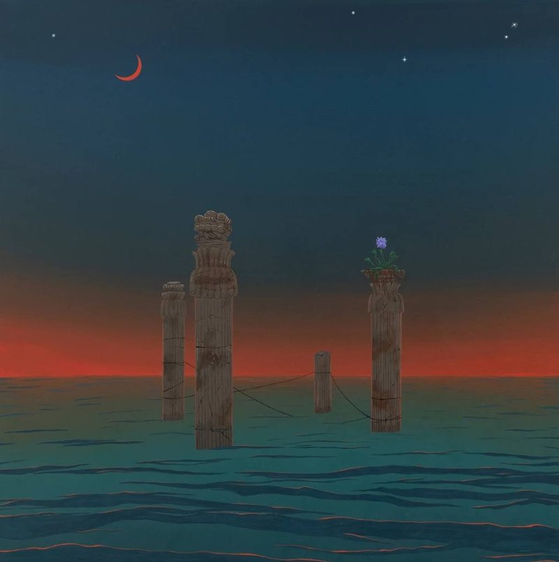 Azadeh Nia, Crescent Orange, 2024