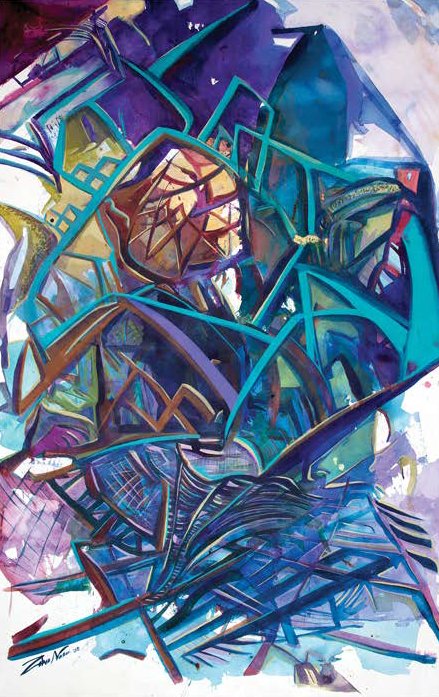 Zahra Nazari, Fin Garden, 2021