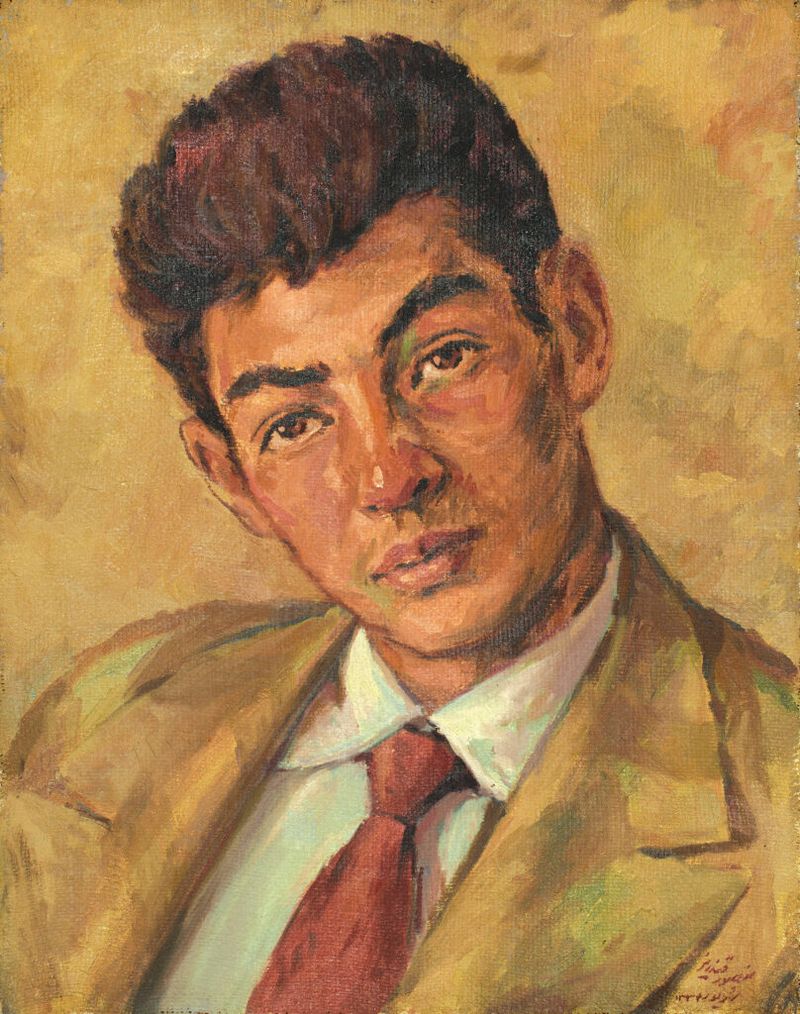 Mansour Ghandriz, Portrait of Bahman Sarkarati, 1955